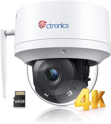 Amazon.co.jp: Ctronics 防犯カメラ 屋外 4K 人/ペット/車両検知 AI