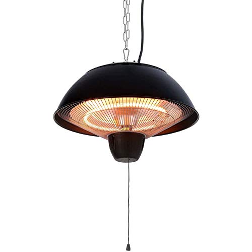 Infrarot Heizstrahler, Deckenheizstrahler mit Fernbedienung, Terrassen Heizstrahler, 600, 900, 1500 Watt, IP44, Deckenaufhängung, für Innenräume