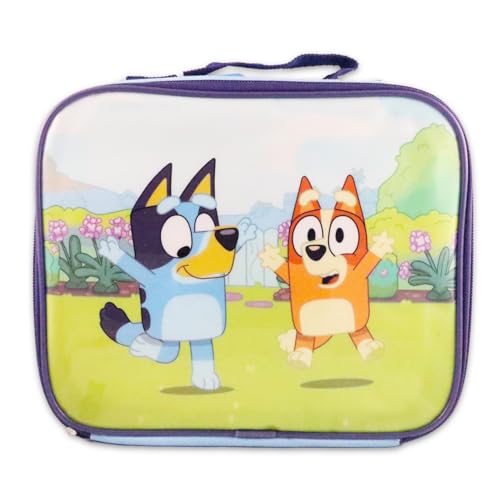 Bluey Backpack with Lunch Bag Set - Bundle with 16” Backpack, Lunch Box, Water Bottle, Stickers, More | Bluey and Bingo School Bag for Kids, Girls3