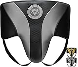 RDX Tiefschutz für Kampfsport Boxen Muay Thai Kickboxen MMA Training, Maya Hide Leder Mark PRO Suspensorium Kampfsporttraining Sparring, Unterleibschutz Taekwondo Krav MAGA Grappling (MEHRWEG)