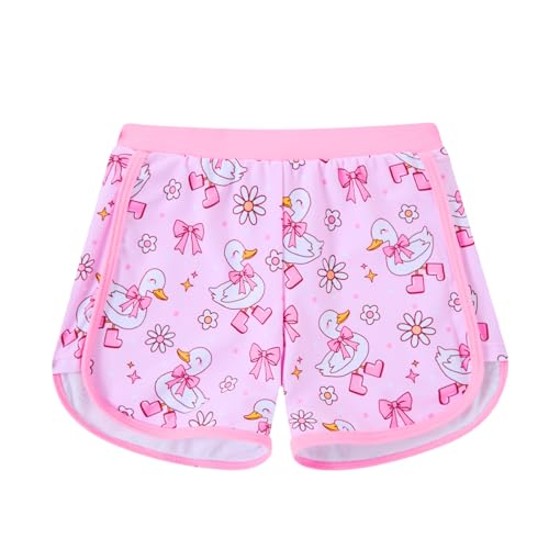 Image of TUONROAD Toddler Girls One Piece Swimsuit 2Pcs Bathing Suit Kids Swimwear with Short for 3-9