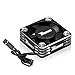 Motor Cooling Fan RC Motor Heatsink 28000RPM ESC Cooling Fan for RC Car 1/8 1/10 1/12 Scale 540 550 Brushless Motor (Black+Silver)