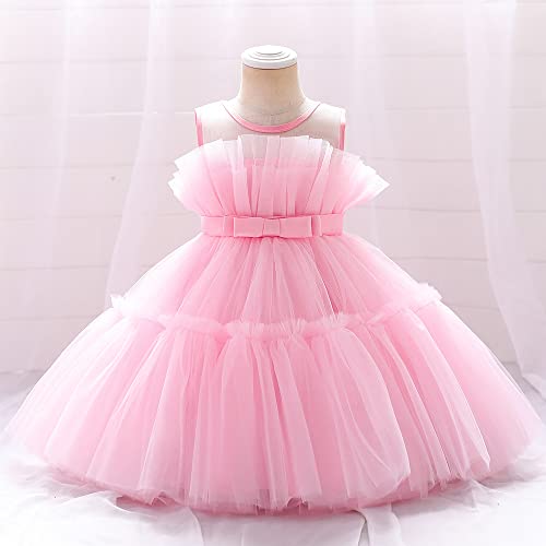 12M-6T Baby Girls Christmas Ruffle Ball Tutu Gown Wedding Party Lace Dresses2