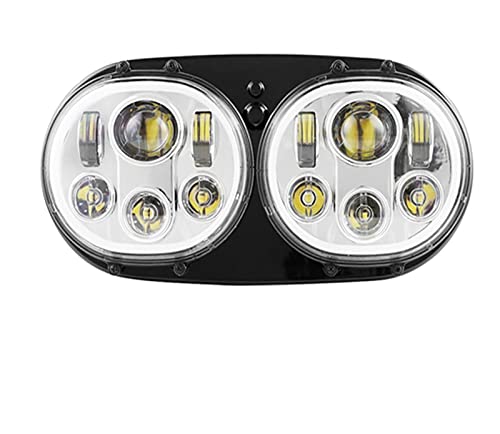 Phare LED Moto 5.75 double projecteur antibrouillard Road Glide