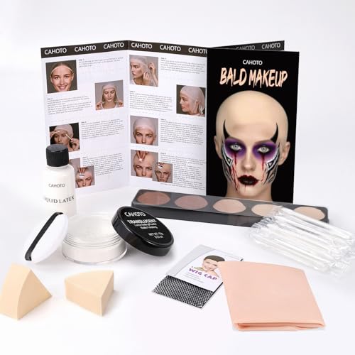 CAHOTO Halloween Bald SFX Makeup Set