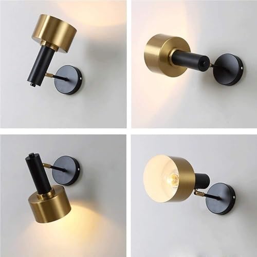 Applique murale rotative E27 style industriel luminaire géométrique buanderie