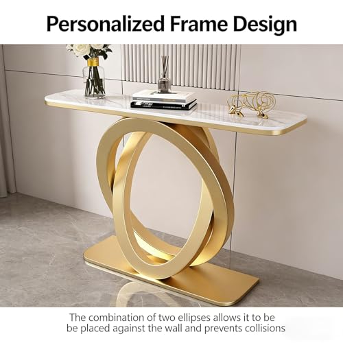 Mesa de sofá estrecha consola moderna para recibidor pasillo y salón 7