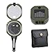 POENVFPO Multifunctional Geological Compass, Water Proof Compass with Luminous Display, Magnetic Declination Adjuster, Case for Climbing, Biking