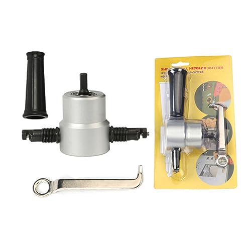 ARTIBETTER Sábana herramienta mordedora cortador mordisqueador accesorio de taladro Perforar corte de metal nibbler Silver