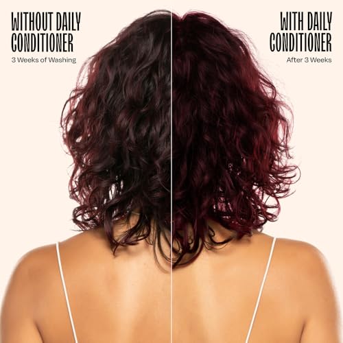 Image of Overtone Daily Color Depositing Conditioner - 4.5oz Temporary Coloring Conditioner with Shea Butter & Coconut Oil - Refresh Color & Prevent Fading - Vegan & Cruelty-Free, Red for Brown is Scarlet Red