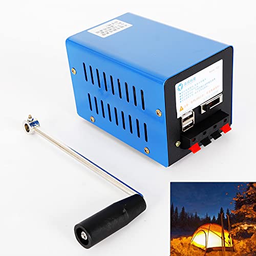 Generador Manual de Manivela Gdrasuya10 20W Azul con USB, Generador Portátil de Emergencia para Camping y Viajes miniatura 3