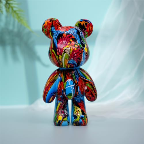 Estatua de oso decorativa de resina para interior miniatura 1
