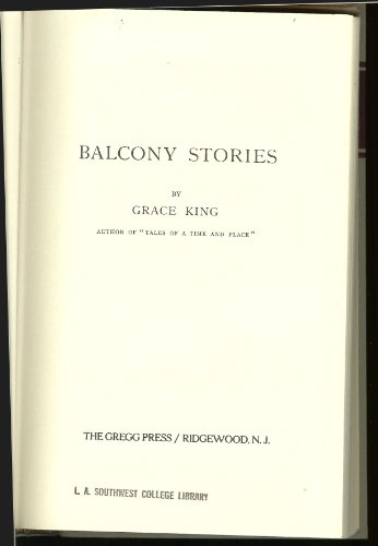 Balcony Stories B002E29VSO Book Cover