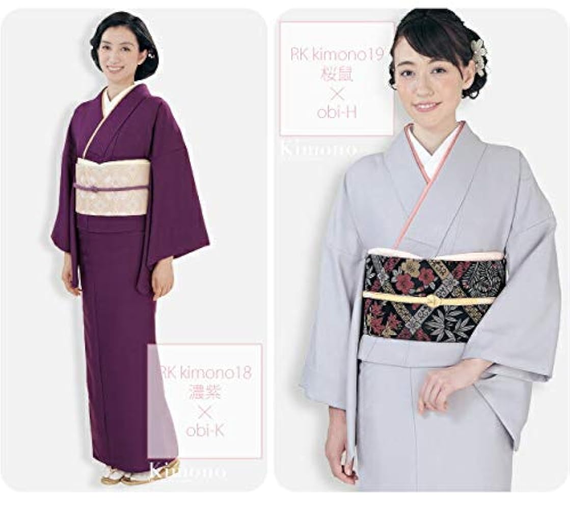 Amazon | [リョウコ・キクチ] 洗える着物 セット [なごみや] RK