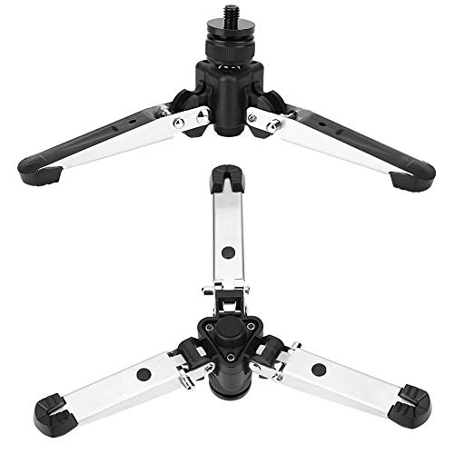 Bindpo Mini tr�pode, Base de Soporte de Tres pies Soporte de Soporte de monopie con Capacidad de Carga de 3 kg con Interfaz de Tornillo Universal de 3/8 Pulgadas para c�mara