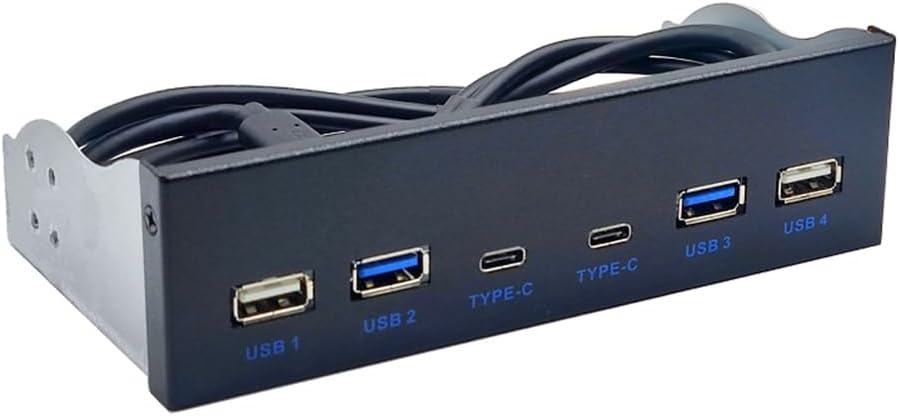 デスクトップ 5.25 インチ CD-ROM ドライブ ベイ用 USB 3.0 フロント パネル USB3.0/3.2 19 ピン