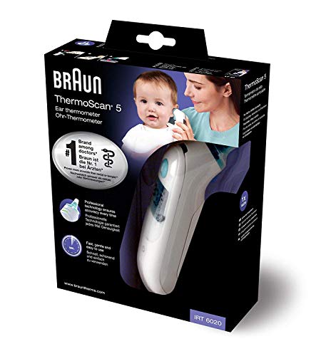 Braun IRT6020 Contactthermometer, LCD, AA Mignon, 330 g, 162 x 58 x 205 mm, 20 stuks - Image 3