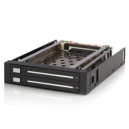 StarTech.com - Rack M Backplane de 2 Discos Duros HDD SATA 2,5"" Pulgadas sin Bandeja Bah3,5""