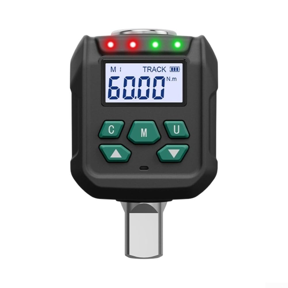 Adattatore per chiave dinamometrica digitale, attacco da 1/2 pollice precisione ±2%, 4 unità e 9 preset per utensili a cricchetto (17-340)