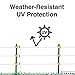 Zareba Heavy-Duty Sure Shock Aluminum Polywire - PVC-Coated Fiberglass and UV-Stabilized Electric Fence Line - 1,320 Foot Spool - Equine Fencing, Temporary Electric Fence - HDW1320YA-Z