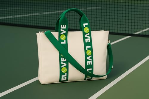 Tennis Tote - Bolsa de lona grande con bolsillos interiores miniatura 3