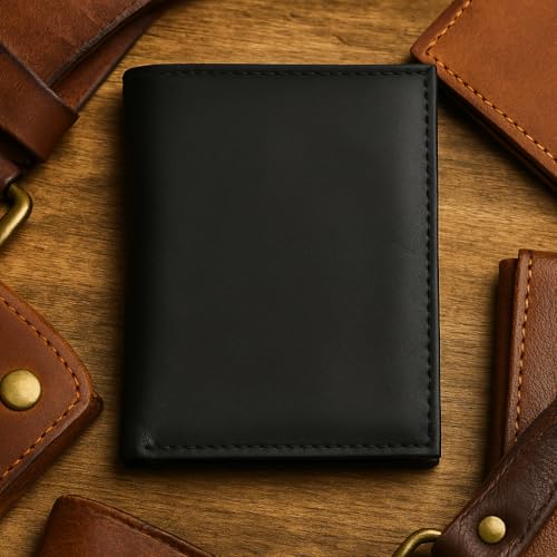 MARSHAL Genuine Leather Large Hipster Bifold Credit Card Id Men's Wallet2