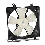 DNA MOTORING Factory Style A/C Condenser Fan Assembly Compatible with 95-99 Mitsubishi Eclipse 2.0L,OEM-RF-0804