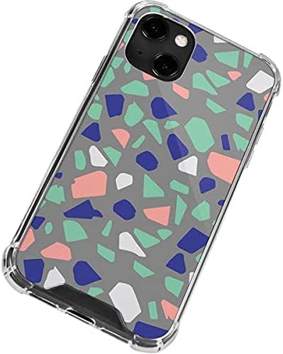 Skinit Clear Phone Case Compatible with iPhone 13 - Cement Terrazzo Design