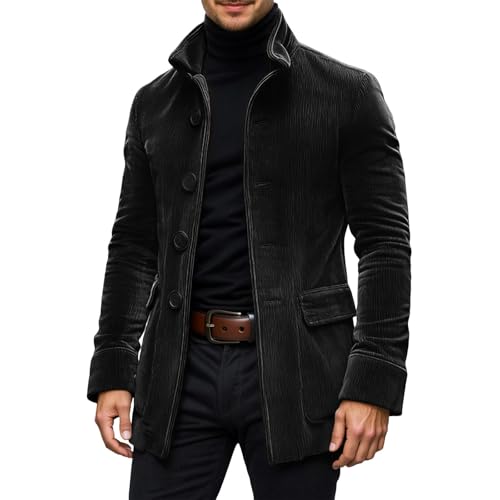 Chaqueta de pana casual para paseos de otoño y citas de primavera