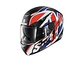  SHARK Casco integrale D-skwal Ujack mat L Bianco/Blu/Rosso