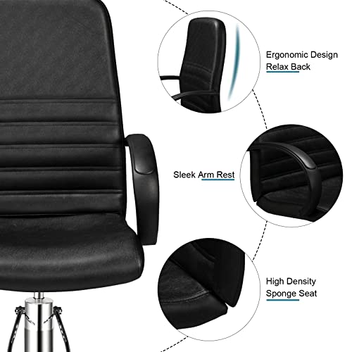 Omysalon Pedicure Chair With Stool & Bubble Massage Foot Bath, Hydraulic Pedi Chair For Nail Tech, Beauty Spa Salon Unit Station Technician Supplies #TOP3