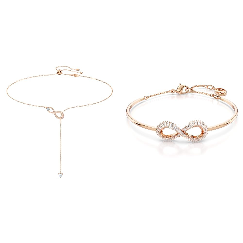 Swarovski Hyperbola Colección Collar & Pulsera, Oro rosa