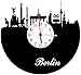 Produktbild bigcopy e.K. Wanduhr Berlin, Skyline mit Zifferblatt, hochwertige Acrylglas Uhr mit lautlosem Quarzwerk, 3mm Stärke