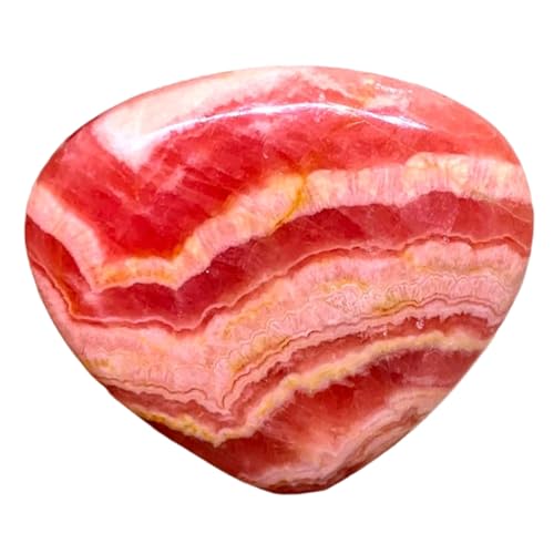 Rhodochrosite naturelle cabochon cœur pour fabrication de bijoux DIY