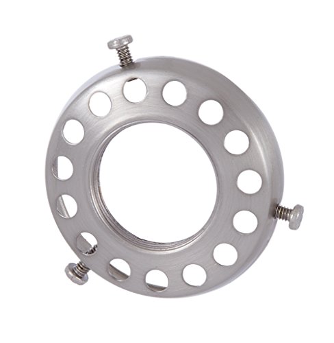 B&P Lamp® 2 1/4" Fitter, Screw-On, Uno-Type Shade Holder, Unfinished Steel