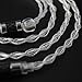 NICEHCK LitzPS IEM Cable, 4N Pure Silver Earphone Upgraded Cords, in Ear Monito Cables for ZS12 PRO X ZSX ZAS ZVX AS16 ZAR DQS Castor PR2 PR3 ZEX CRA C12 C10 PRO (4.4mm QDC)