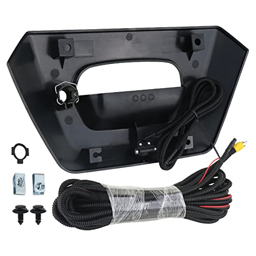 Image of APPERFiT Backup Camera with Tailgate Handle Bezel Trim 15094722 93440179 Compatible with Chevrolet Chevy Avalanche 1500 2500 2002 2003 2004 2005 2006 Tail Gate Reverse Back Up Camera