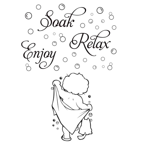 2 Piezas De Calcomanías De Pared Para El Baño Infantil, Pegatinas De Decoración Del Baño, Divertidas Pegatinas De Pared, Pegatinas Impermeables, Accesorios Para El Hogar.