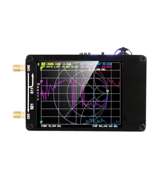 Analizador de redes digital MF HF VHF UHF con pantalla de 2.8 pulgadas y medición VSWR