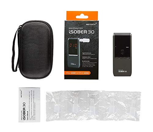 Isober 30 Breathalyzer | Hsa/Fsa Eligible | Dot, Nhtsa Compliant | Suracell Fuelcell Sensor Technology | Portable Alcohol Tester #TOP2