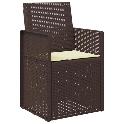 Coussin extérieur confortable crème lot de 2 assises de chaise en mousse