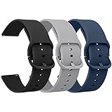Top 10 Best Silicone Watch Bands for Any Style 8 YILED Silicone Watch Bands Quick Release 20mm 22mm, Soft Sport Replacement Watch Strap for Women Men (22mm, Black+Grey+Navy Blue)
