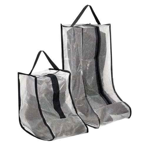 2 Pack Women Boots Bag, Travel Shoe Bag Portable Short Boot and Tall Boot Bags or Protector Storage Dust Proof Shoe Bags for Travel Long Tube Shoes Sleeves for Men's and Woman's Boots