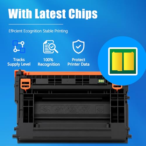 Image of Compatible with HP 147A Black Toner Cartridge W1470A , 1-Pack | High yield , for LaserJet Enterprise M610dn /M610n /M611dn /M611x /M612dn /M612x /MFP M634 M635 M636 Series Printers; With Chip
