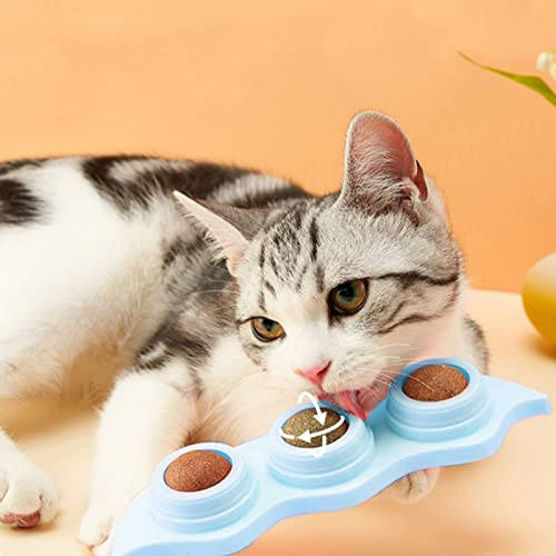 Bolas Comestíveis Para Gato | Catnip parede bola em forma de ervilha bonito 3 em 1 | Rolo de parede