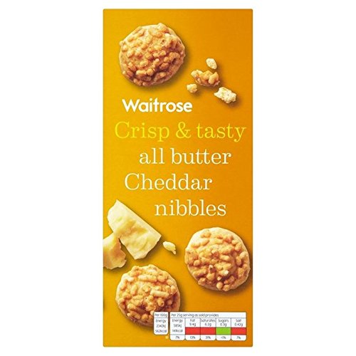 Nibbles Cheddar Cheese Waitrose 100g (Pack of 6)
