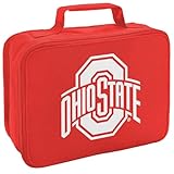 Campus Lab THE Ohio State University Primary Logo Insulated Soft Sided Lunch Box - Reusable Lunch Bag For Office Work, BPA Free, Red