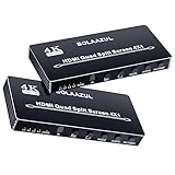 【Was Sie erhalten】 HDMI Multi-viewer x1, IR Remote(keine Batterie) x1, DC Power Adapter x1, Benutzerhandbuch x1; sowie 24-Stunden Kundendienst mit problemloser Garantie und lebenslanger technischer Support.