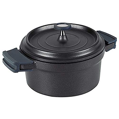 Lacor - 25925 - Cacerola Con Tapa Aluminio Fundido 24Cm - Negro
