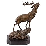 bronze cerf masson Etat: Neuf aubaho Statue cerf de Bronze Sculpture Figurine Style Antique